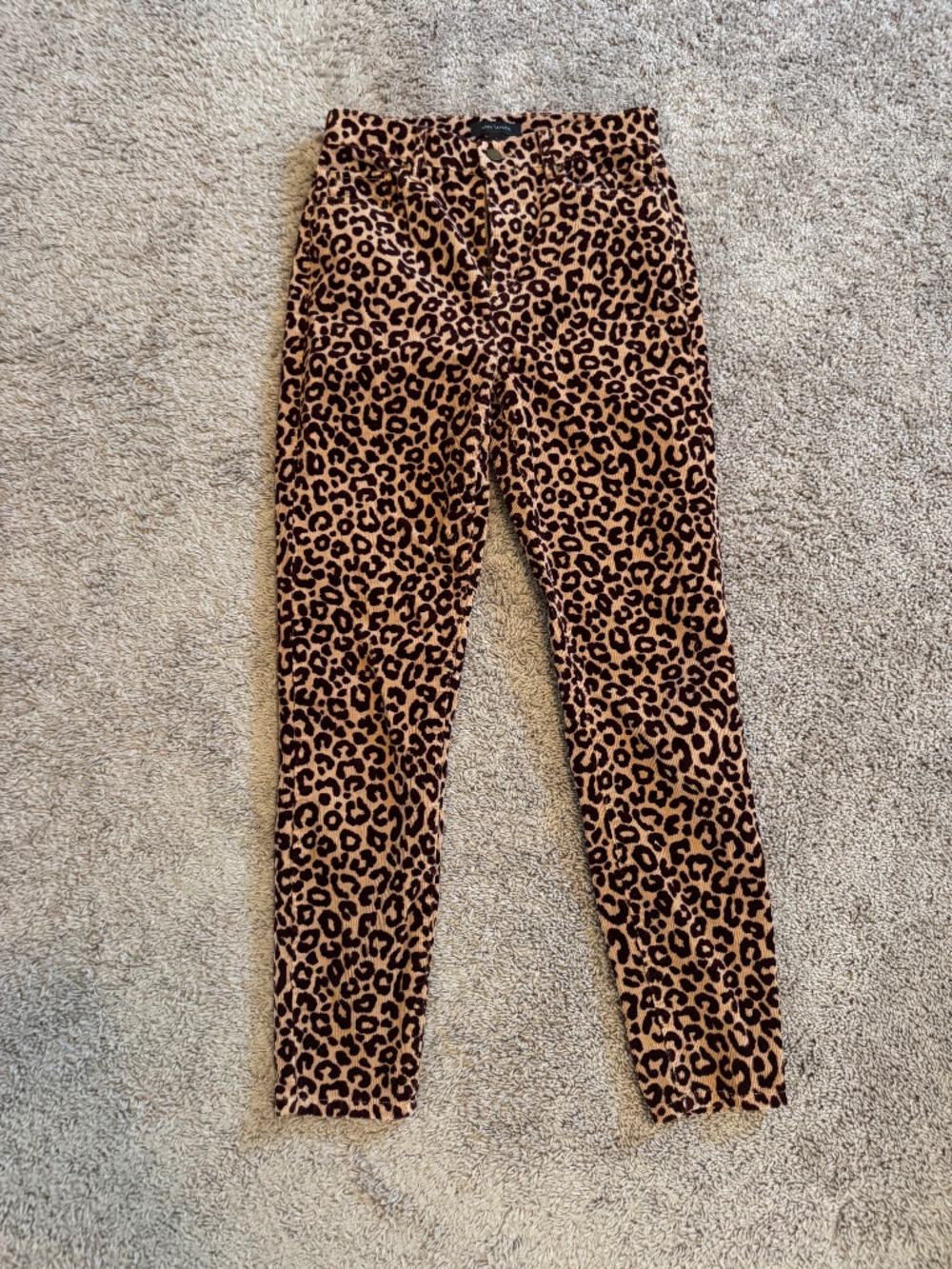 Ann Taylor Leopard Cord Pants